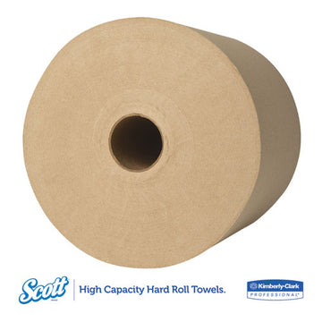 Scott® Essential Hard Roll Towels For Business, 1.5" Core, 8 X 800 Ft, Natural, 12 Rolls-carton freeshipping - TVN Wholesale